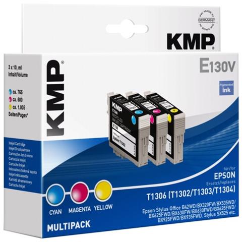E130V Multi confezione C / M / Y compatibile con Epson T 130 - Foto 1