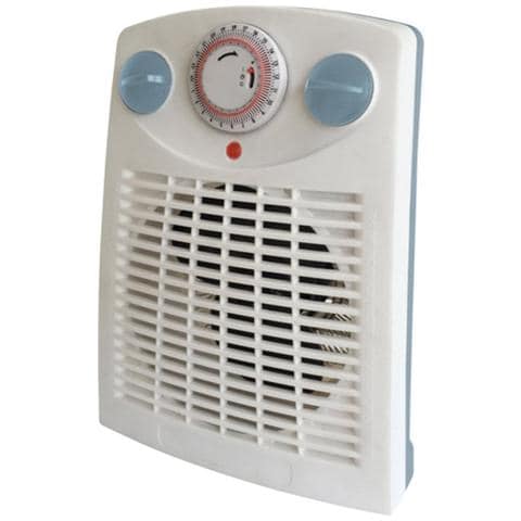449TI Termoventilatore Elettrico Caldobagno Potenza 2000 Watt con Termostato e Timer - Foto 1
