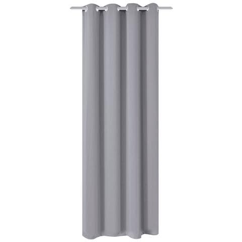 Tenda Oscurante Con Occhielli In Metallo 270x245 Cm Grigia - Foto 1