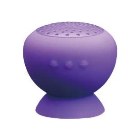 Mushroom Altoparlante Portatile Bluetooth Con Microfono Ventosa Cplore Viola - Foto 5