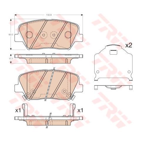 Kit Pastiglie Freno Gdb3549 - Foto 3