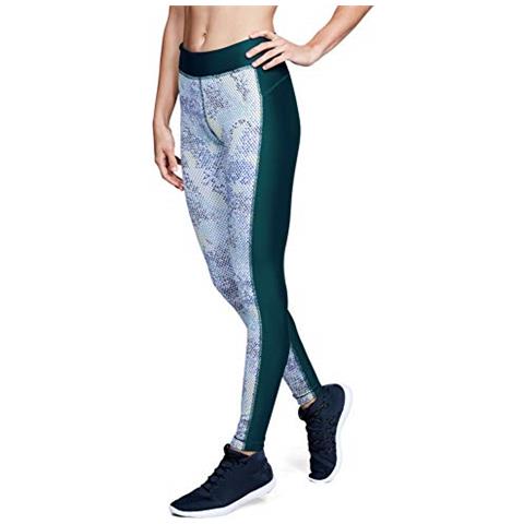 Armourheatgear Stampato Leggingleggingsdonnaverde (tourmaline Teal / Argento Metallizzato 716) Xs - Foto 1