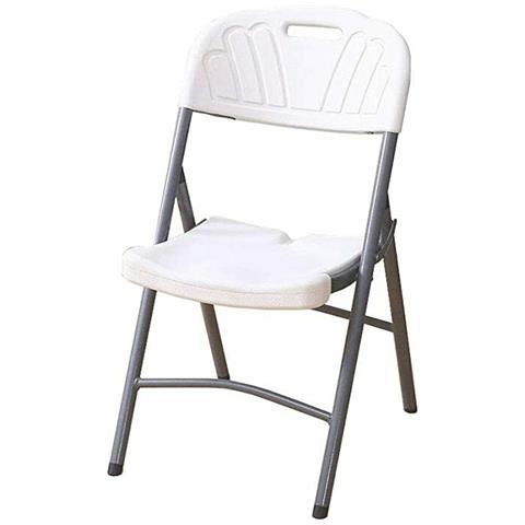 Sedia Da Esterno Pieghevole Con Struttura In Acciaio E Seduta In Hdpe - Foto 1