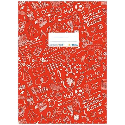 Disegno Esercizio Copertina A4 Schoolydoo Con Targhette In Plastica Lavabile E Robusta Antiscivolo Su Giacche Copertura Per La Scuola Rosso - Foto 1