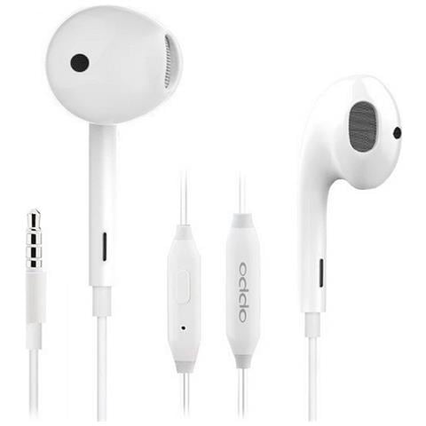 Oppo Auricolare Originale Stereo Ergonomico Mh135 Jack 3,5mm White Bulk - Foto 2