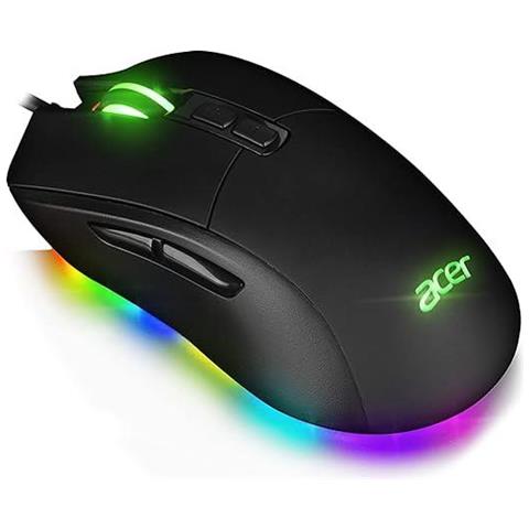 Mouse Gaming STARLIGHT-GM1000 10 Effetti LED Multicolore 7 pulsanti 10000 dpi Cavo 1.7 metri Rivestito in Tessuto - Foto 1
