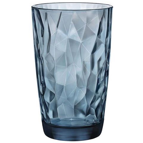 Diamond Ocean Blue Bicchiere Cooler 47 Cl Set 6 Pz In Vetro Colorato Blu - Foto 2