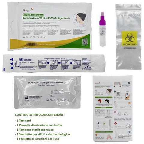 20 Test Covid-19 Antigenico Rapido Kit Rapido Tamponi Rapidi - Foto 2