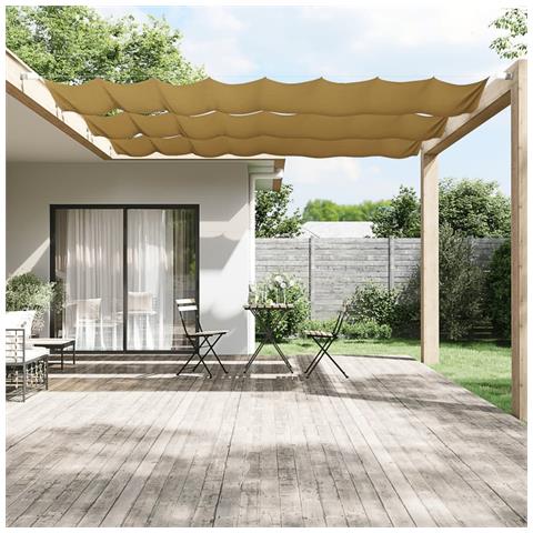 Paravento Verticale Beige 60x800 Cm In Tessuto Oxford - Foto 2