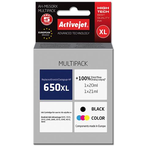 AH-M650RX cartuccia d'inchiostro 2 pz Compatibile Resa elevata (XL) Nero, Ciano, Magenta, Giallo - Foto 1