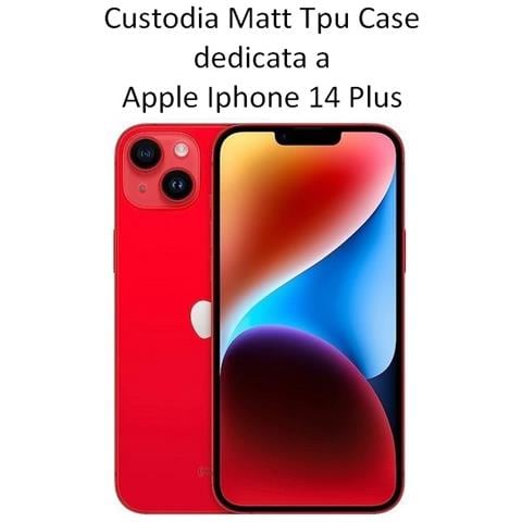 Custodia Tpu Silicone Cover Case Per Apple Iphone 14 Plus Black - Foto 2