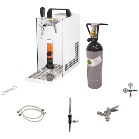 Set Completo - Spillatore Birra - Pygmy 25, Dispenser Birra, Macchina Per Birra 1-linea, 35 Litri /h - Guinness, Green Line - Foto 1