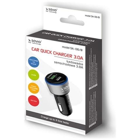 Caricabatterie Per Auto Sa-06/b Nero - Foto 2
