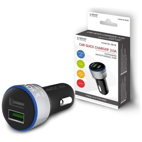 Caricabatterie Per Auto Sa-06/b Nero - Foto 3