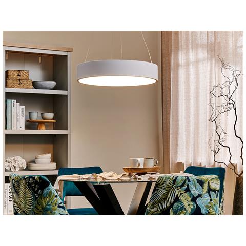 Lampadario A Led Lenya Metallo Bianco - Foto 1