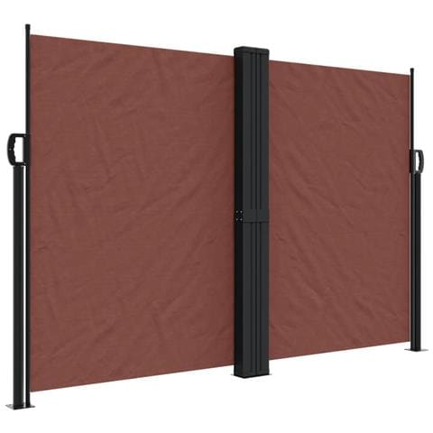 Tenda da Sole Laterale Retrattile Marrone 160x600 cm - Foto 1