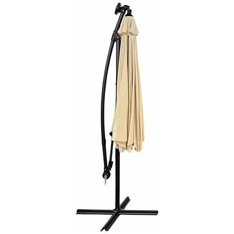 Ombrellone da Giardino MILIN, Colore Beige, con Illuminazione a LED, 300x300x245 cm - Foto 2
