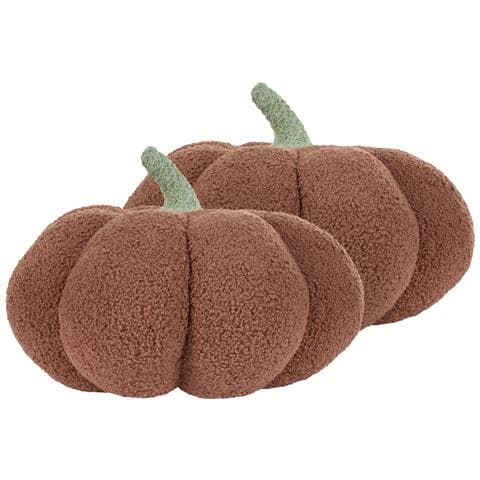 Set Di 2 Cuscini Munchkin Bouclé 35 X 35 Cm Tinta Unita Marrone - Foto 6