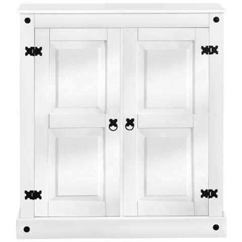 Mexico Armadio A 2 Ante In Pino Bianco - Foto 2