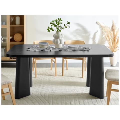 Tavolo Da Pranzo Nero 180 X 90 Cm Atlin - Foto 1