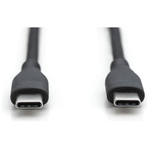 Cavo di collegamento USB-C in silicone, 0,5 m, nero - Foto 2
