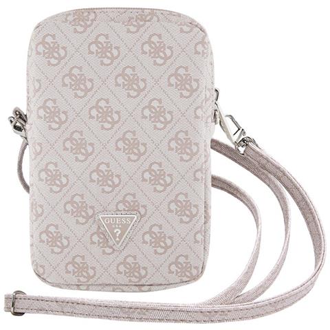 Borsa A Tracolla Con Zip Per Telefono 4g Con Logo Triangolare, Rosa - Foto 1