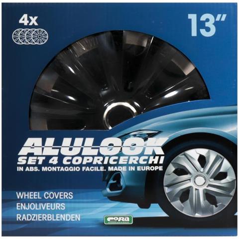 Set 4 Copricerchi 13'' Alulook Delta Black - Foto 2