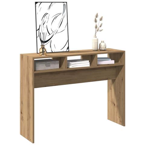 Tavolo Consolle Rovere Artigianale 105x30x80 Cm In Truciolato - Foto 3