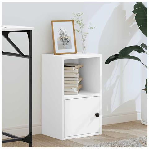 Libreria Bianca 31x24x52 Cm In Legno Multistrato - Foto 3