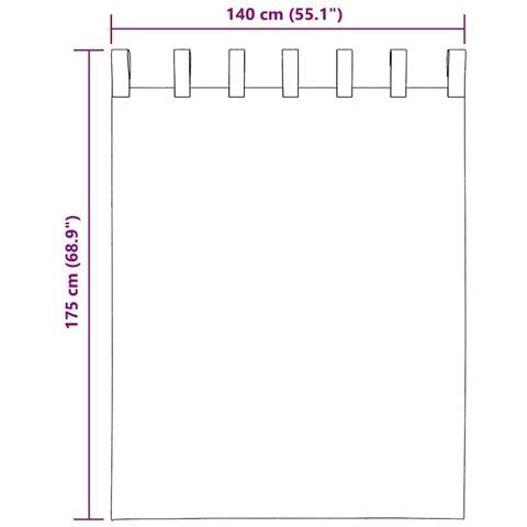 Tende In Voile Con Passanti 2 Pz Viola 140x175 Cm - Foto 2