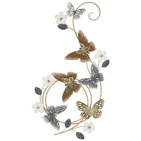 Decorazione In Metallo 3d Farfalla 14 - Multicolore - Metallo - 45,1x5,1x87,6 Cm - Foto 1