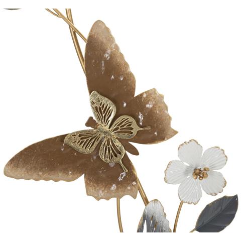 Decorazione In Metallo 3d Farfalla 14 - Multicolore - Metallo - 45,1x5,1x87,6 Cm - Foto 2
