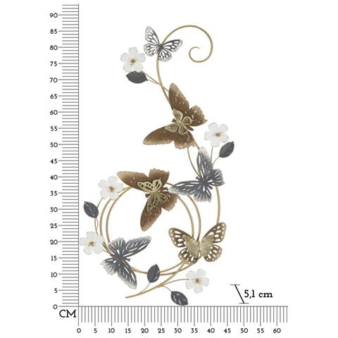 Decorazione In Metallo 3d Farfalla 14 - Multicolore - Metallo - 45,1x5,1x87,6 Cm - Foto 6