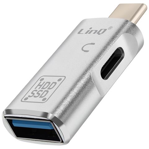 Adattatore Otg Usb E Usb C A Usb C Trasferimento Veloce, Argento - Foto 1