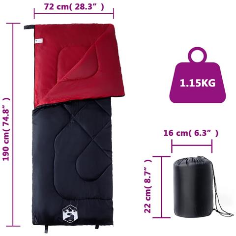 Sacco a Pelo da Campeggio per Adulti 3 Stagioni - Foto 5