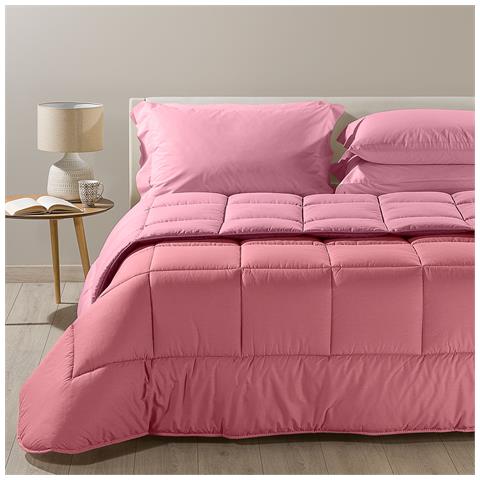 Trapunta Caleffi Bicolor In Cotone Colore Rosa Misura Piazza E Mezza - Foto 1