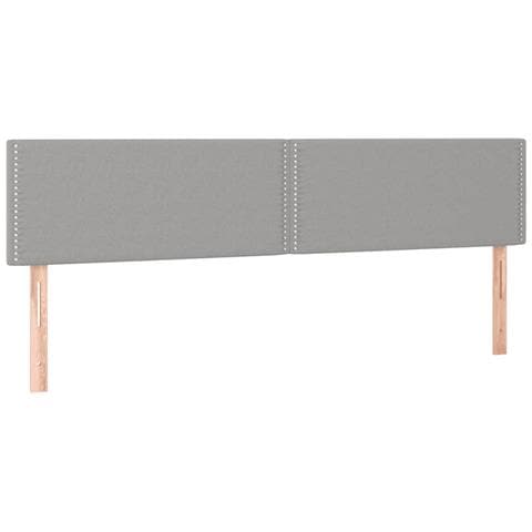 Letto a Molle Materasso e LED Grigio Chiaro 120x190 cm Tessuto - Foto 9