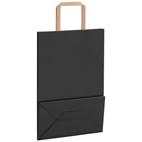 Sacchetti di Carta 250 pz con Manici Neri 21x11x31 cm - Foto 9