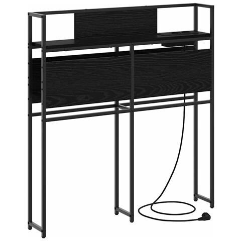 Testata contenitore Rovere nero 80 cm Legno multistrato - Foto 1