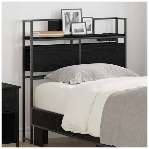 Testata contenitore Rovere nero 80 cm Legno multistrato - Foto 2