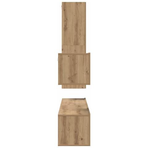 Set mobile TV 4 pcs rovere artigianale 30.5 x 30 x 110 cm - Foto 9