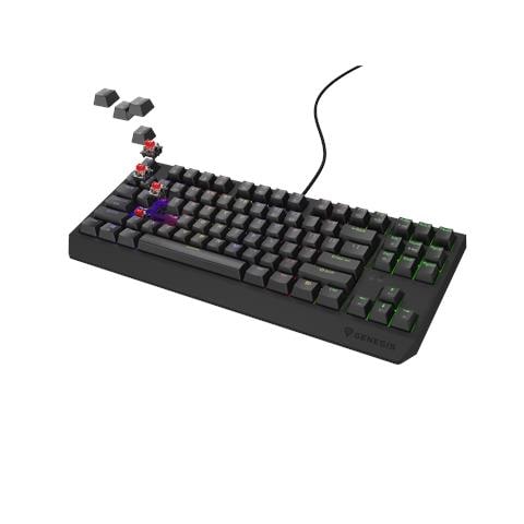 Thor 230 TKL tastiera Gaming USB + RF Wireless + Bluetooth QWERTY Nero - Foto 1