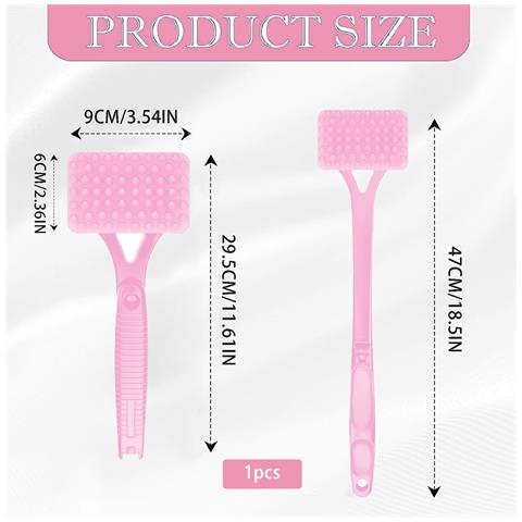 Gratta Schiena Lungo Pieghevole - Strumento Massaggiante Estensibile Per Sollievo Dal Prurito Pink - Foto 3