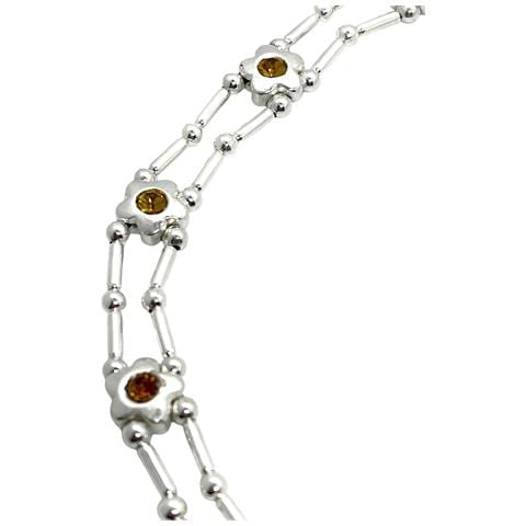 Girocollo A Fiore Sw In Argento Topazio 10µ - Foto 2