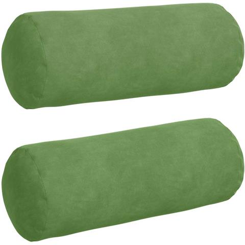 Cuscini a rullo 2 pcs Verde chiaro Ø 15 x 40 cm - Foto 1