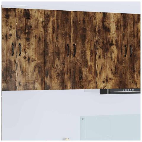 Pensile cucina con porta 2 pcs Rovere fumé 30 x 31 x 80 cm - Foto 2