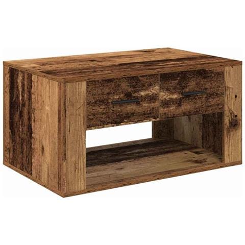 Tavolino da salotto con cassetto Legno vecchio 80 x 50 x 40 cm - Foto 1