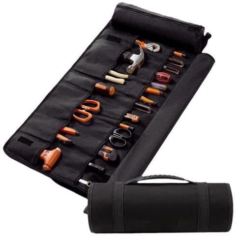 Borsa Portautensili Arrotolabile Da Viaggio - Organizer In Tela Per Utensili Black - Foto 2