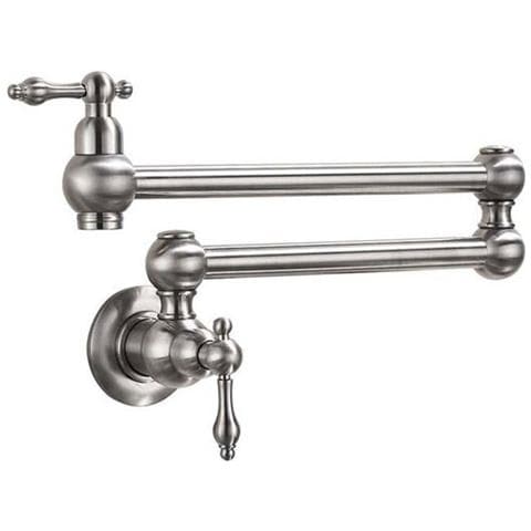 Rubinetto per lavello da cucina, Blackswan, tipo M243, per installazione sopra il lavello o il fornello, modello nichelato, misura 57 cm - Foto 1