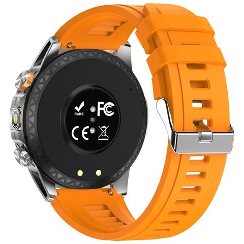 Smartwatch Multifunzionale Con Monitoraggio Della Frequenza Cardiaca, Ossigeno Nel Sangue E Sonno - Ip68 Impermeabile Orange - Foto 1